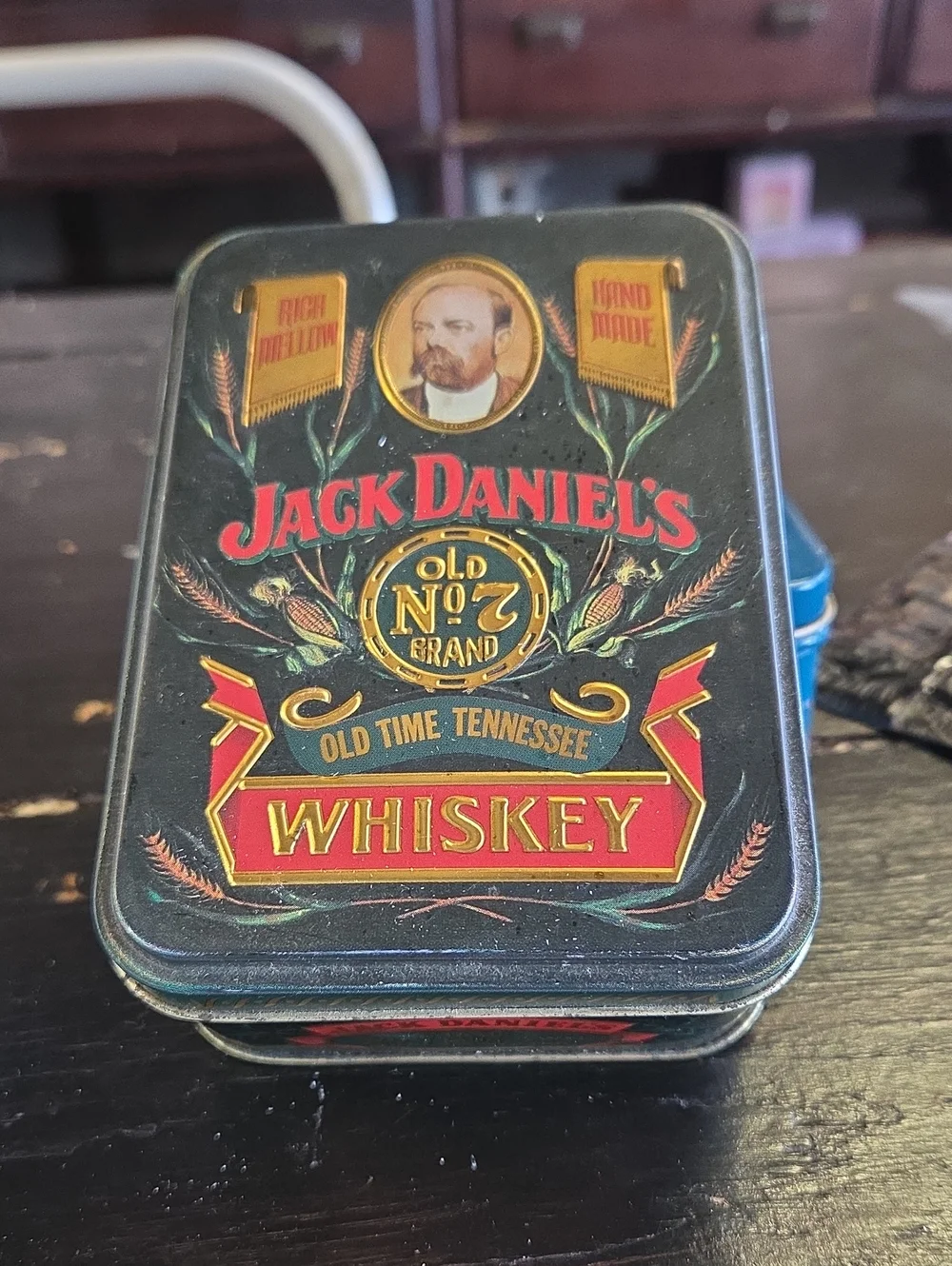 Jack Daniel's Black, Red and Gold Whiskey Tin Card & Key Holder